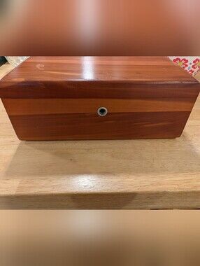 Lane Vintage Cedar Miniature Chest Jewelry Trinket Box